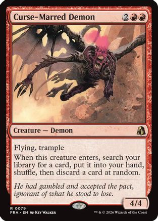 Curse-Marred Demon (FRA-079) - Reality Fracture Foil - Card Brawlers