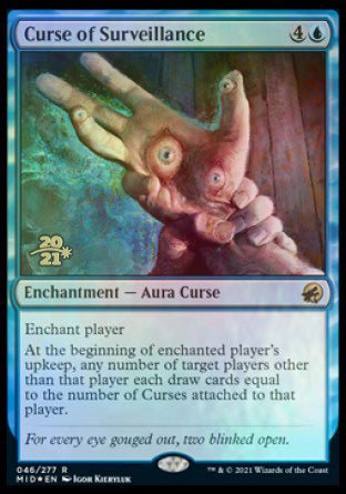 Curse of Surveillance [Innistrad: Midnight Hunt Prerelease Promos] - Card Brawlers