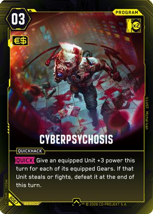 Cyberpsychosis (B067) - Welcome to Night City Beta - Card Brawlers