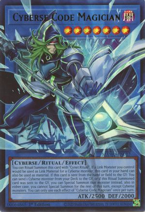 Cyberse Code Magician (Extended Art) (MAMO-EN017) - Magnificent Monsters 1st Edition - Card Brawlers