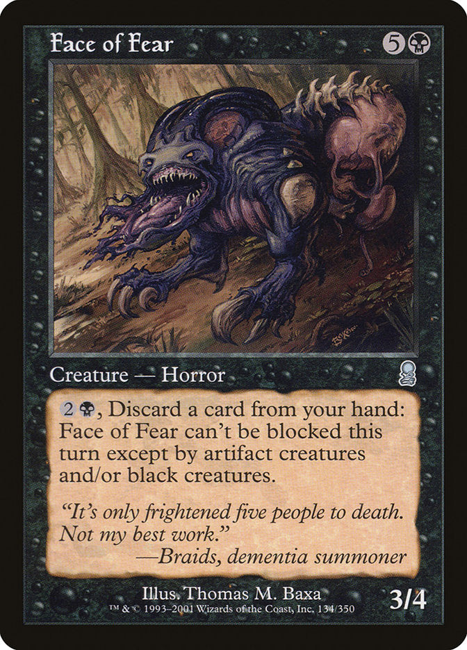 Face of Fear [Odyssey] - Magic: The Gathering - Card Brawlers | Quebec | Canada |