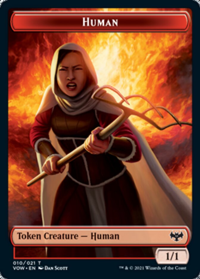 Human (001) // Human (010) Double-Sided Token [Innistrad: Crimson Vow Tokens] - Magic: The Gathering - Card Brawlers | Quebec | Canada |