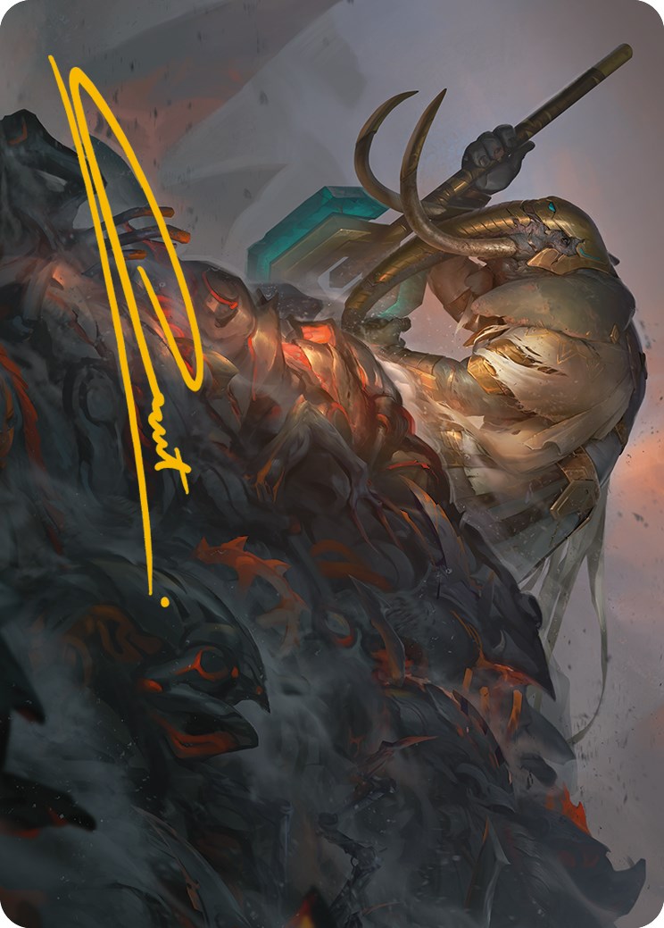 Against All Odds Art Card (Gold-Stamped Signature) [Phyrexia: All Will Be One Art Series] - Magic: The Gathering - Card Brawlers | Quebec | Canada |