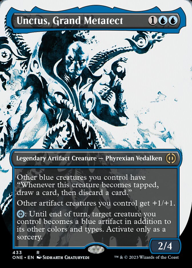 Unctus, Grand Metatect (Borderless Ichor Step-and-Compleat Foil) [Phyrexia: All Will Be One] - Magic: The Gathering - Card Brawlers | Quebec | Canada |
