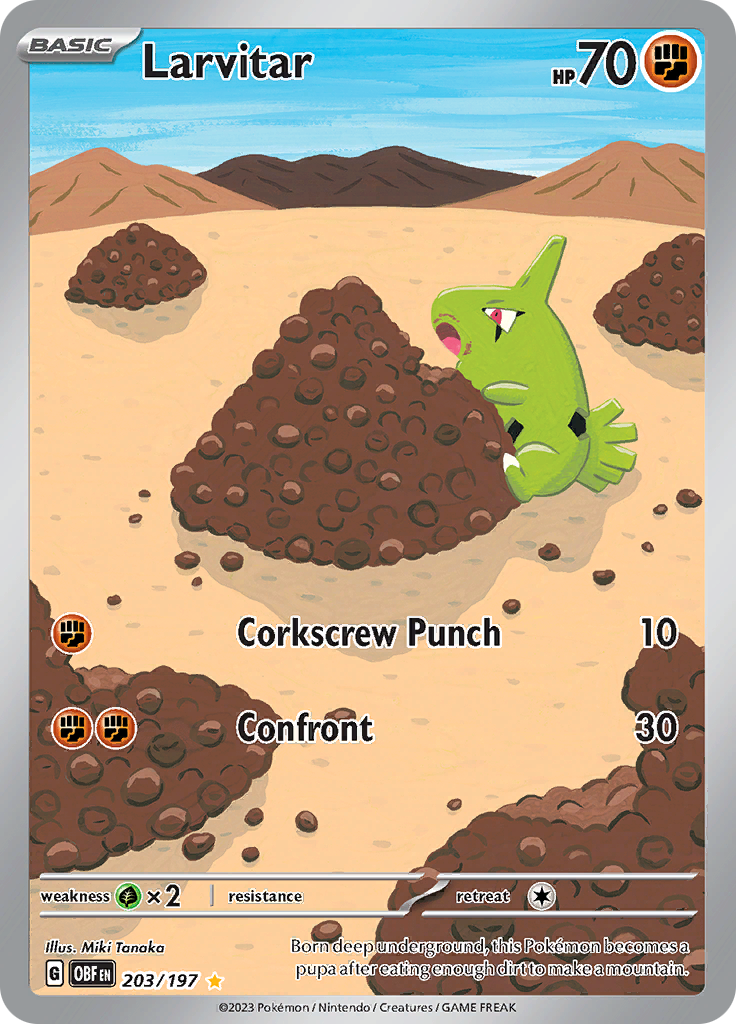 Larvitar (203/197) [Scarlet & Violet: Obsidian Flames] - Pokémon - Card Brawlers | Quebec | Canada |