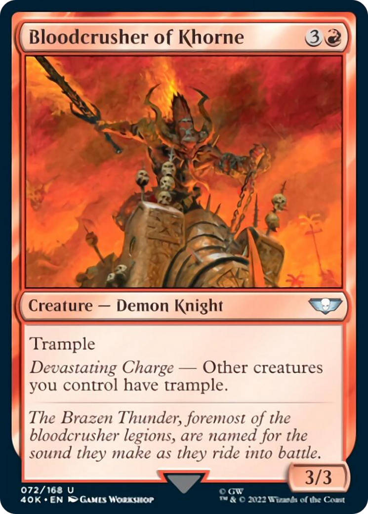 Bloodcrusher of Khorne (Surge Foil) [Warhammer 40,000] - Magic: The Gathering - Card Brawlers | Quebec | Canada |