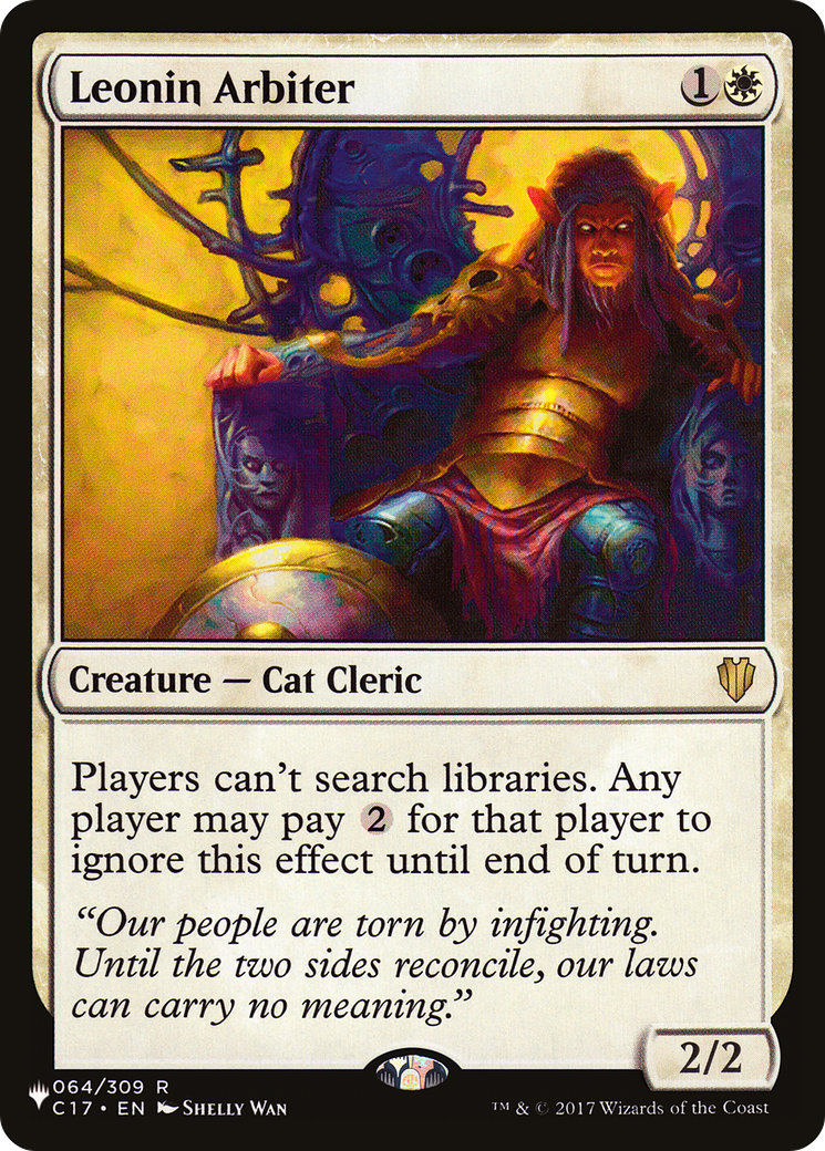 Leonin Arbiter [The List] - Magic: The Gathering - Card Brawlers | Quebec | Canada |