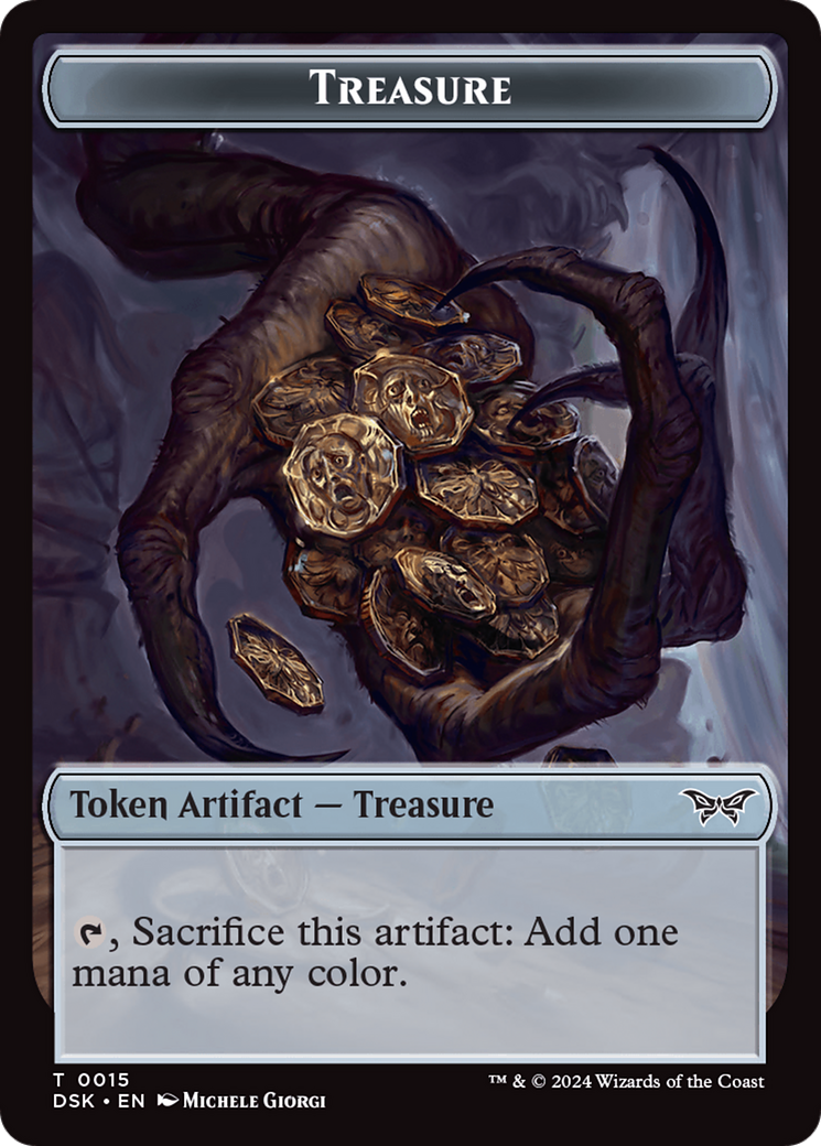Spirit (0006) // Treasure Double-Sided Token [Duskmourn: House of Horror Tokens] - Magic: The Gathering - Card Brawlers | Quebec | Canada |