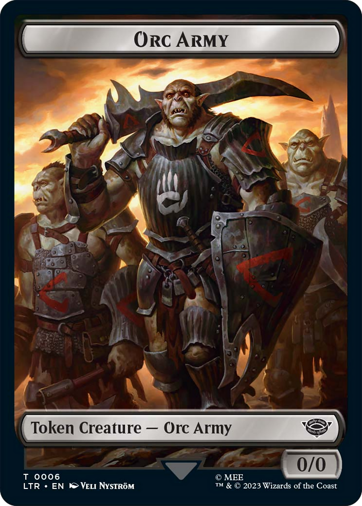Orc Army (06) // Orc Army (05) Double-Sided Token [The Lord of the Rings: Tales of Middle-Earth Tokens] - Magic: The Gathering - Card Brawlers | Quebec | Canada |