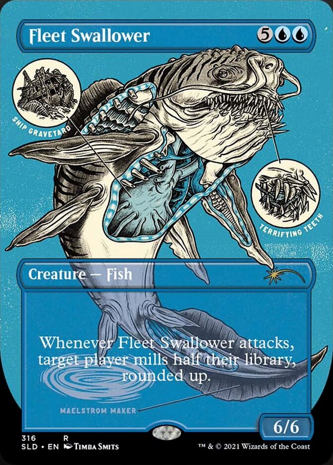 Fleet Swallower (Borderless Foil Etched) [Secret Lair Drop Series] - Magic: The Gathering - Card Brawlers | Quebec | Canada |