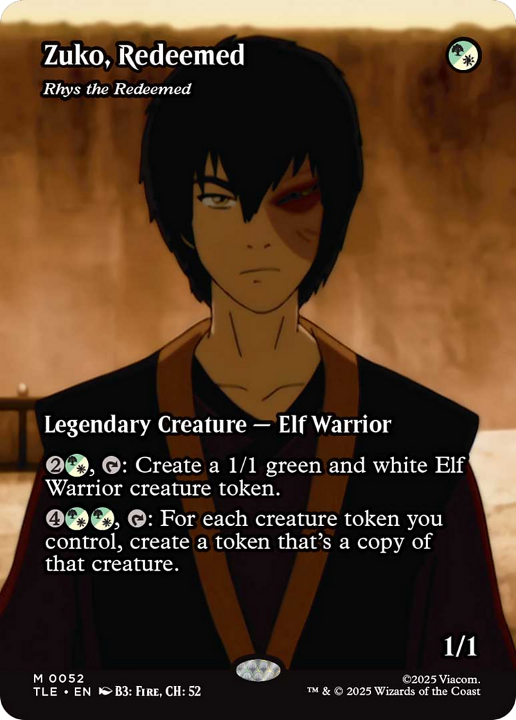 Zuko, Redeemed - Rhys the Redeemed (Borderless) [Avatar: The Last Airbender: Eternal-Legal] - Magic: The Gathering - Card Brawlers | Quebec | Canada |
