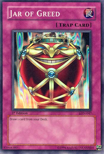 Jar of Greed [LON-047] Super Rare - Yu-Gi-Oh! - Card Brawlers | Quebec | Canada |