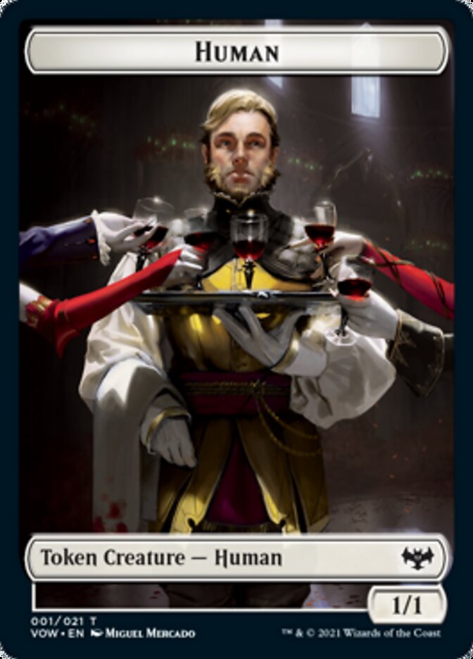 Human (001) // Human (010) Double-Sided Token [Innistrad: Crimson Vow Tokens] - Magic: The Gathering - Card Brawlers | Quebec | Canada |