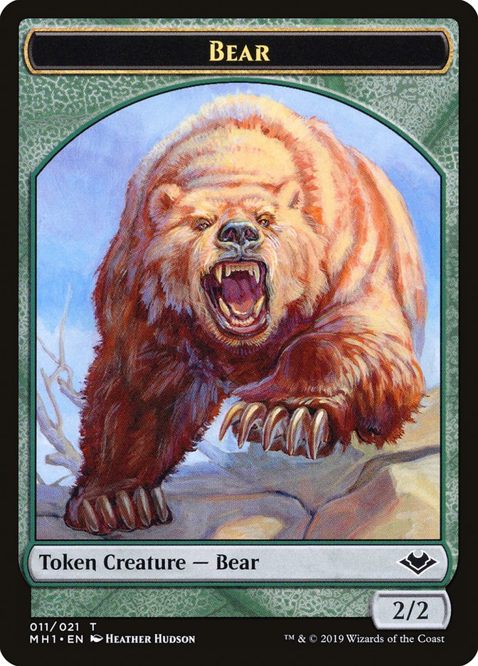 Zombie (007) // Bear (011) Double-Sided Token [Modern Horizons Tokens] - Magic: The Gathering - Card Brawlers | Quebec | Canada |