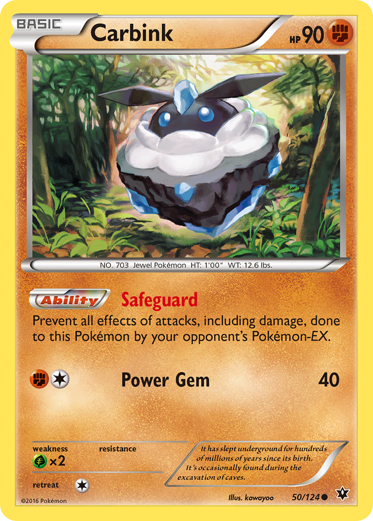 Carbink (50/124) [XY: Fates Collide] - Pokémon - Card Brawlers | Quebec | Canada |