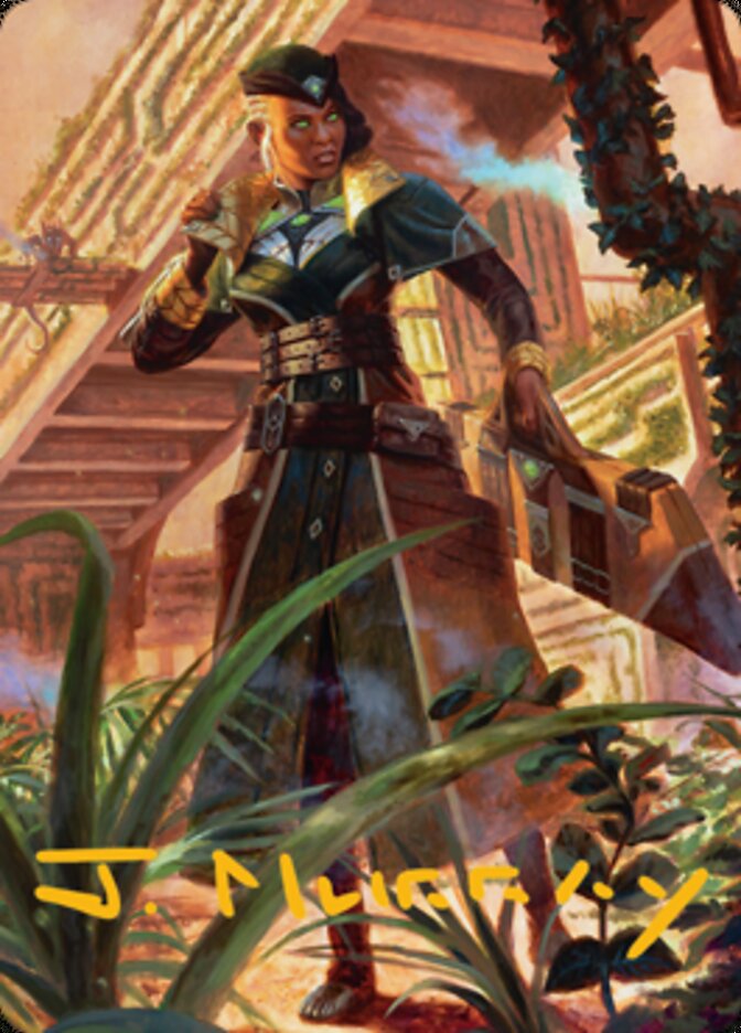 Vivien on the Hunt Art Card (Gold-Stamped Signature) [Streets of New Capenna Art Series] - Magic: The Gathering - Card Brawlers | Quebec | Canada |
