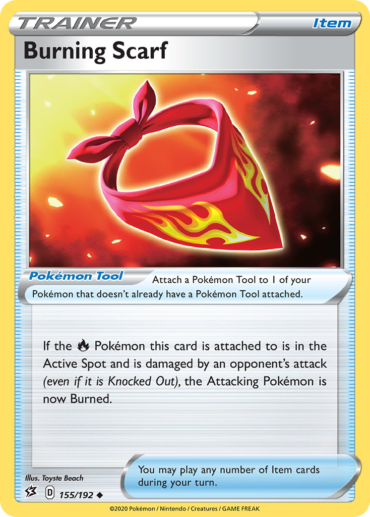 Burning Scarf (155/192) [Sword & Shield: Rebel Clash] - Pokémon - Card Brawlers | Quebec | Canada |