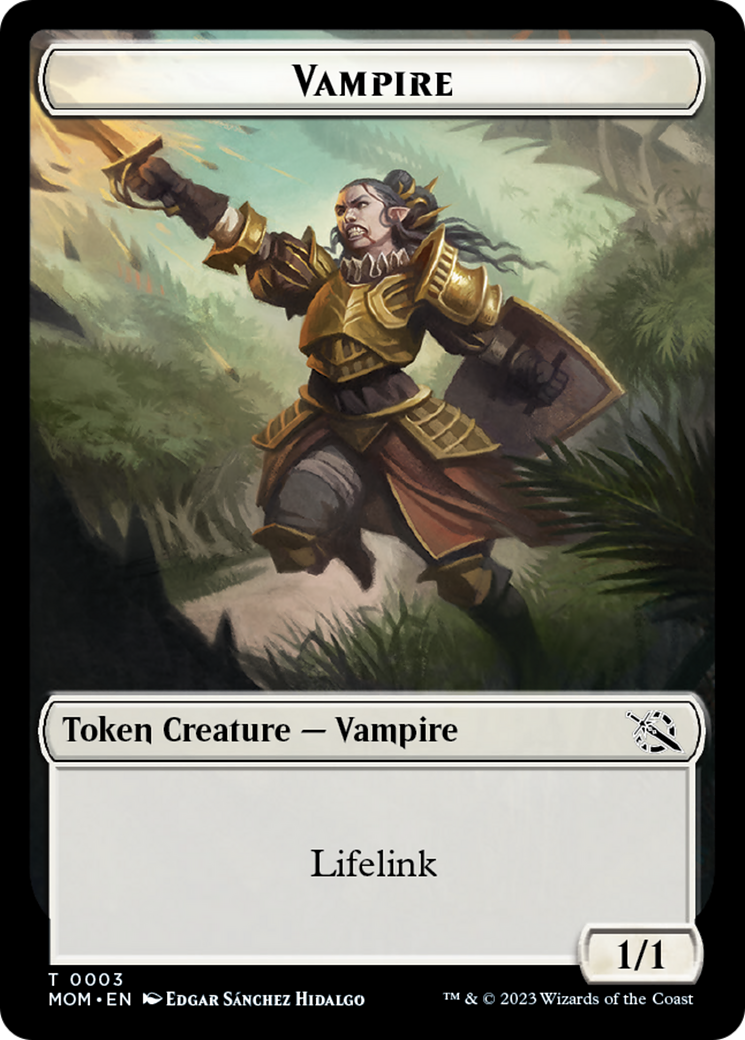 Warrior // Vampire Double-Sided Token [March of the Machine Tokens] - Magic: The Gathering - Card Brawlers | Quebec | Canada |
