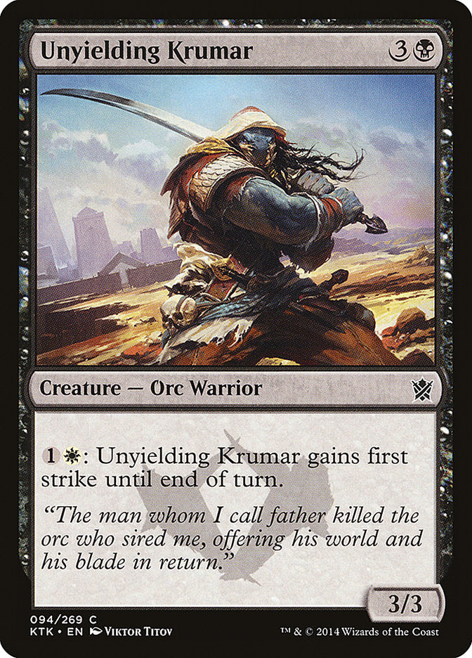 Unyielding Krumar [Khans of Tarkir] - Magic: The Gathering - Card Brawlers | Quebec | Canada |