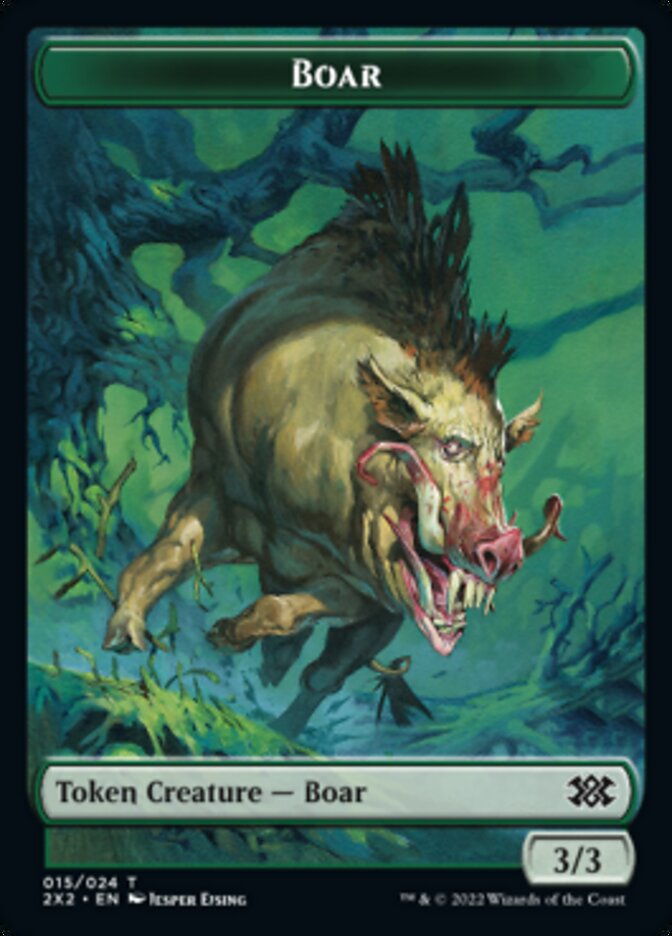 Boar // Aven Initiate Double-Sided Token [Double Masters 2022 Tokens] - Magic: The Gathering - Card Brawlers | Quebec | Canada |