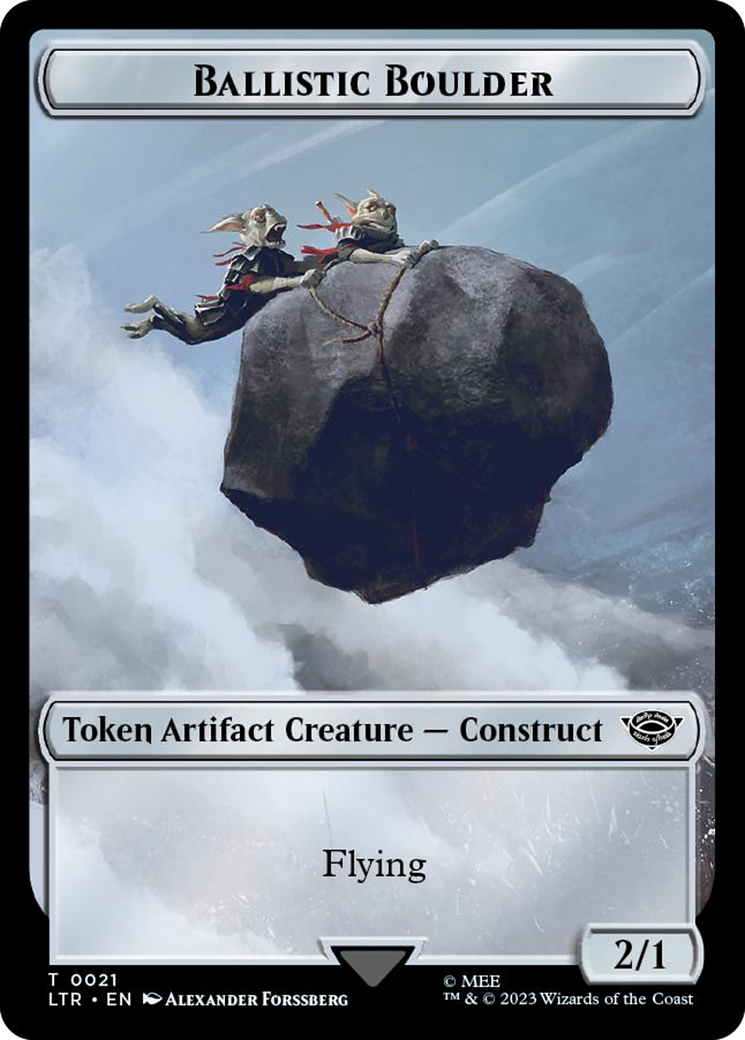 Ballistic Boulder // Food (0022) Double-Sided Token (Surge Foil) [The Lord of the Rings: Tales of Middle-Earth Tokens] - Magic: The Gathering - Card Brawlers | Quebec | Canada |