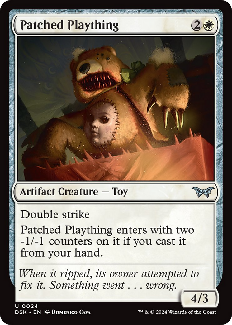 Patched Plaything [Duskmourn: House of Horror] - Magic: The Gathering - Card Brawlers | Quebec | Canada |