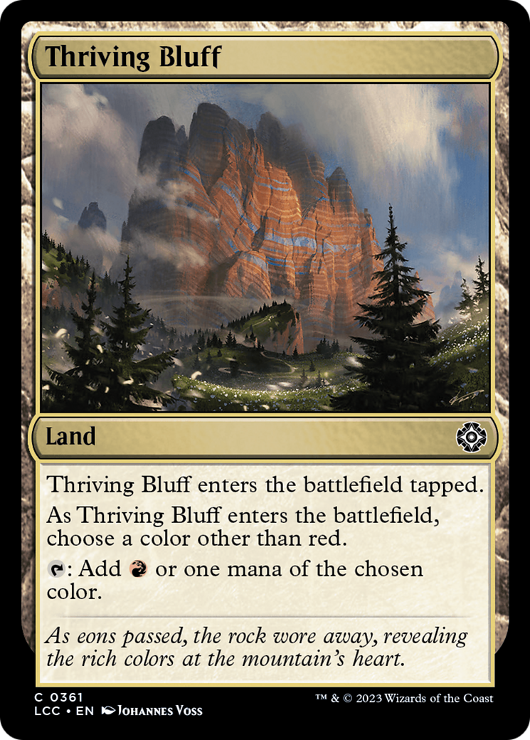 Thriving Bluff [The Lost Caverns of Ixalan Commander] - Magic: The Gathering - Card Brawlers | Quebec | Canada |