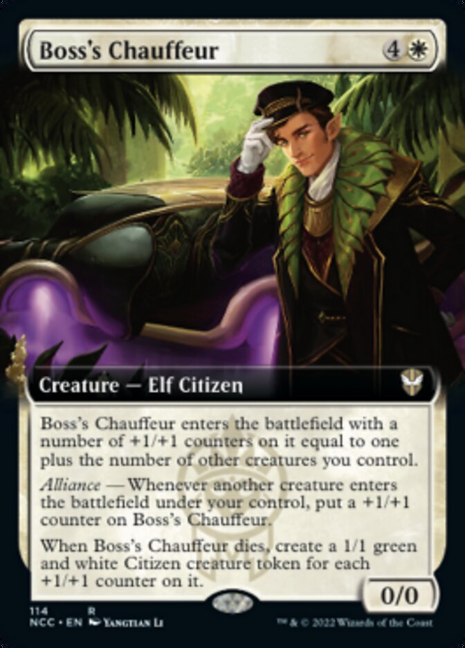 Boss's Chauffeur (Extended Art) [Streets of New Capenna Commander] - Magic: The Gathering - Card Brawlers | Quebec | Canada |