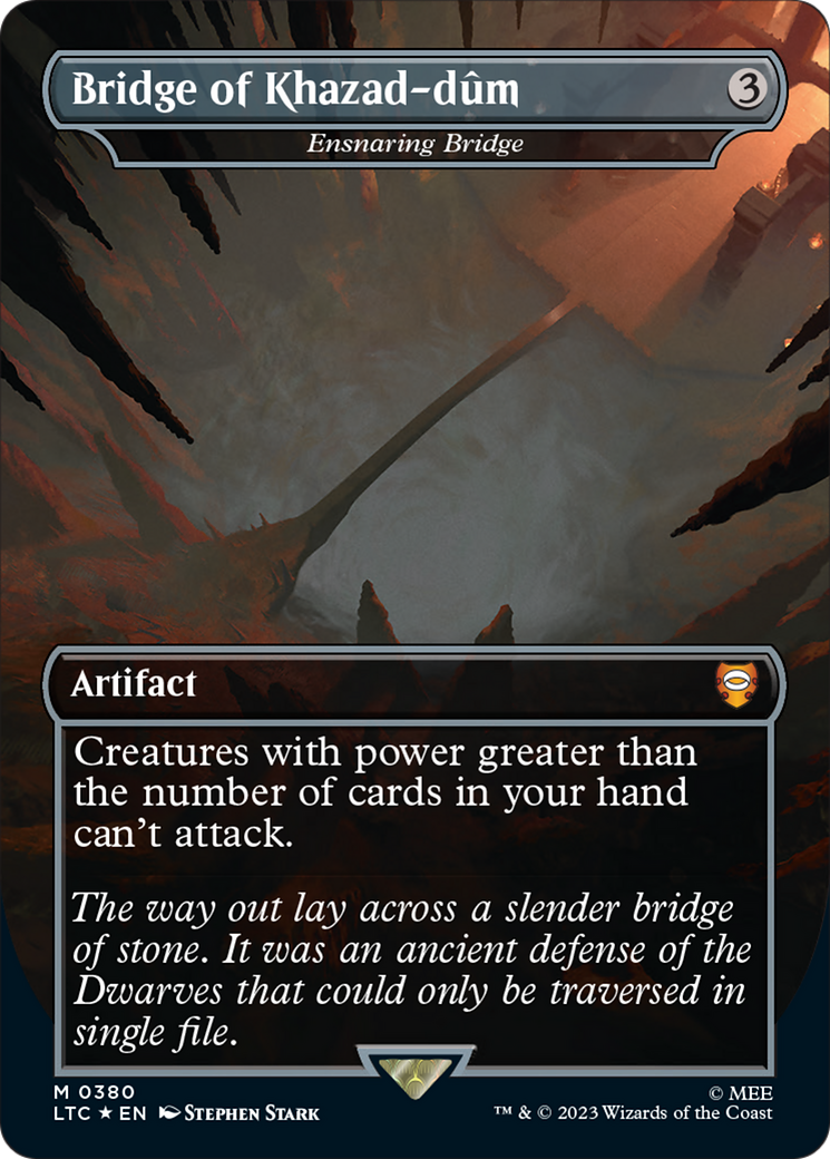 Bridge of Khazad-dum - Ensnaring Bridge (Surge Foil Realms and Relics) [The Lord of the Rings: Tales of Middle-Earth Commander] - Magic: The Gathering - Card Brawlers | Quebec | Canada |