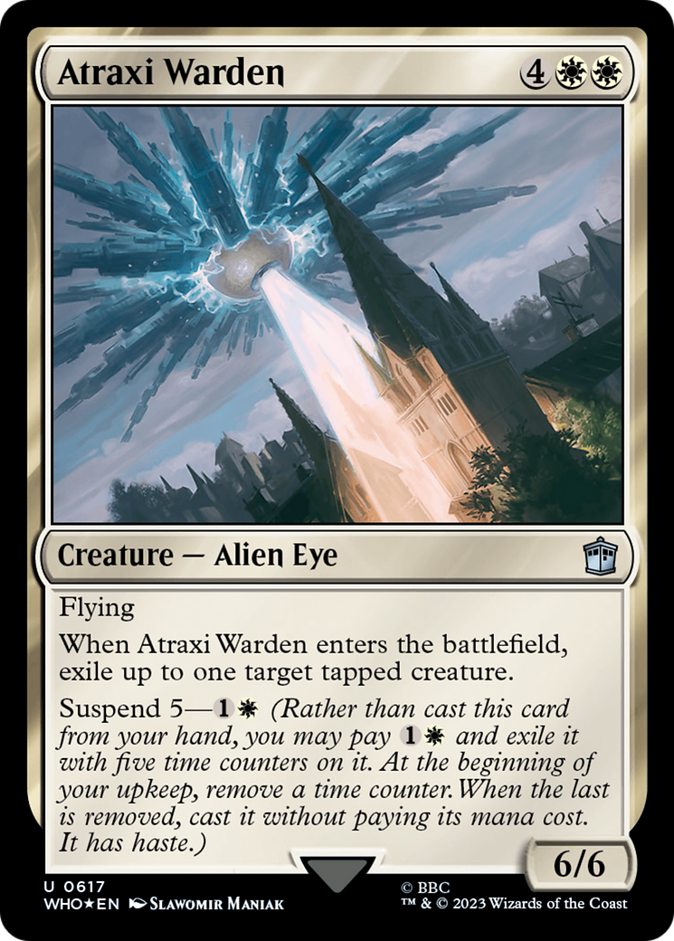 Atraxi Warden (Surge Foil) [Doctor Who] - Magic: The Gathering - Card Brawlers | Quebec | Canada |