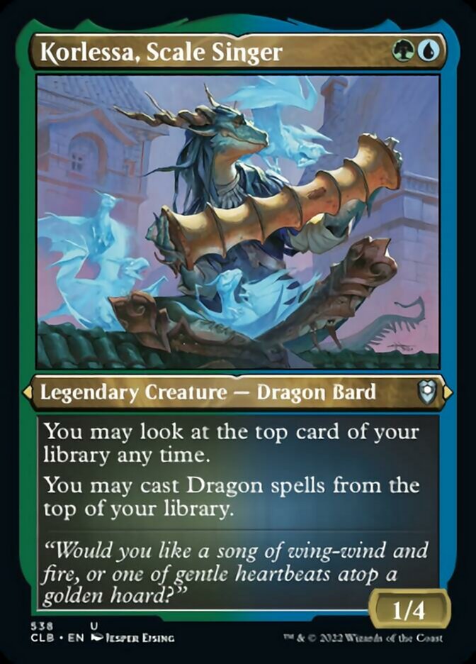 Korlessa, Scale Singer (Foil Etched) [Commander Legends: Battle for Baldur's Gate] - Magic: The Gathering - Card Brawlers | Quebec | Canada |