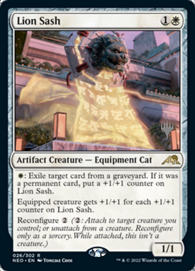 Lion Sash (Promo Pack) [Kamigawa: Neon Dynasty Promos] - Magic: The Gathering - Card Brawlers | Quebec | Canada |