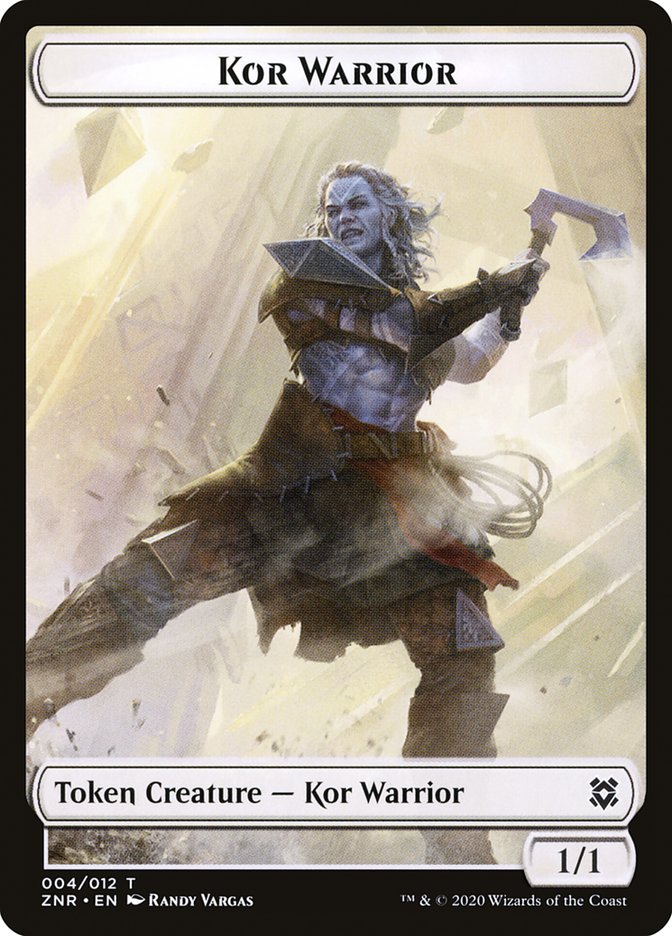 Hydra // Kor Warrior Double-Sided Token [Zendikar Rising Tokens] - Magic: The Gathering - Card Brawlers | Quebec | Canada |