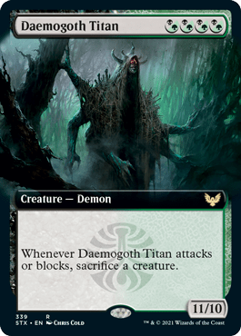 Daemogoth Titan (Extended Art) [Strixhaven: School of Mages] - Card Brawlers