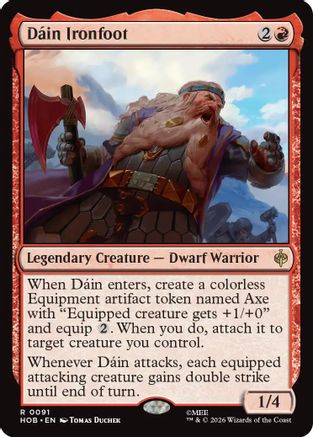 Dain Ironfoot (HOB-091) - The Hobbit - Card Brawlers