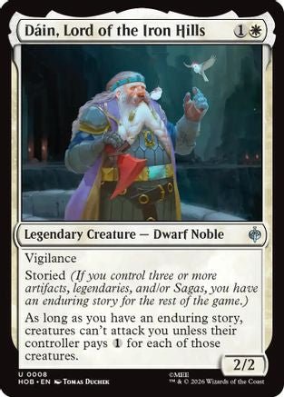 Dain, Lord of the Iron Hills (HOB-008) - The Hobbit Foil - Card Brawlers