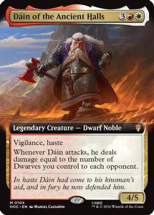 Dain of the Ancient Halls (Extended Art) (HOC-104) - The Hobbit: Eternal-Legal - Card Brawlers