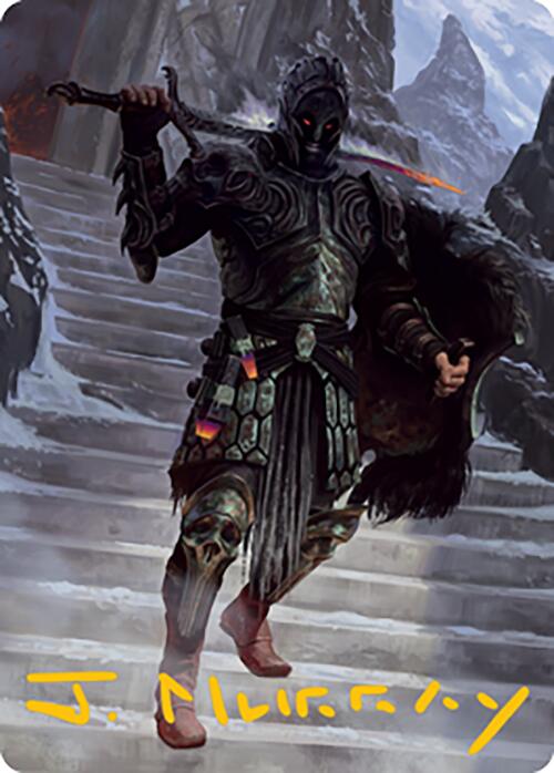 Dakkon, Shadow Slayer Art Card (49) (Gold - Stamped Signature) [Modern Horizons 2 Art Series] - Card Brawlers