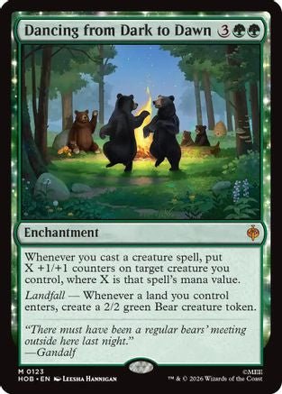 Dancing from Dark to Dawn (HOB-123) - The Hobbit Foil - Card Brawlers