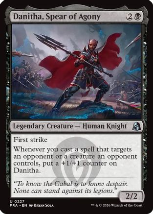 Danitha, Spear of Agony (FRA-227) - Reality Fracture Foil - Card Brawlers