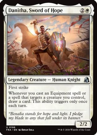 Danitha, Sword of Hope (FRA-196) - Reality Fracture Foil - Card Brawlers