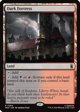 Dark Fortress (MSH-264) - Marvel Super Heroes Foil - Card Brawlers