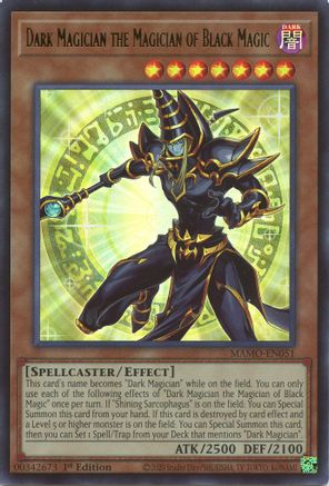Dark Magician the Magician of Black Magic (MAMO-EN051) - Magnificent Monsters 1st Edition - Card Brawlers