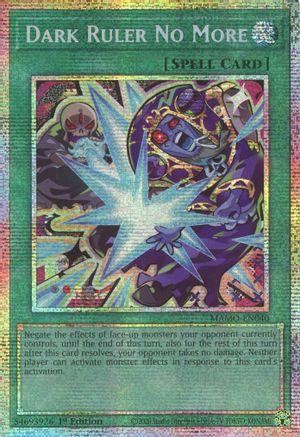 Dark Ruler No More (Starlight Rare) (MAMO-EN040) - Magnificent Monsters 1st Edition - Card Brawlers