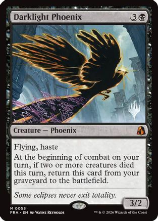 Darklight Phoenix (PPFRA-053) - Promo Pack: Reality Fracture Foil - Card Brawlers