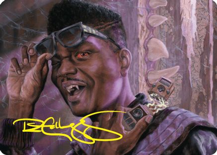 Dashing Bloodsucker Art Card (Gold-Stamped Signature) (ASDSK-006) - Art Series: Duskmourn: House of Horror - Card Brawlers