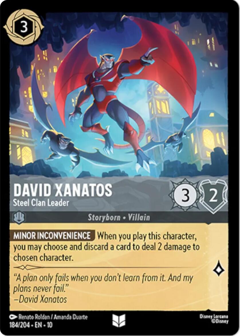 David Xanatos - Steel Clan Leader (184/204) [Whispers in the Well] - Card Brawlers