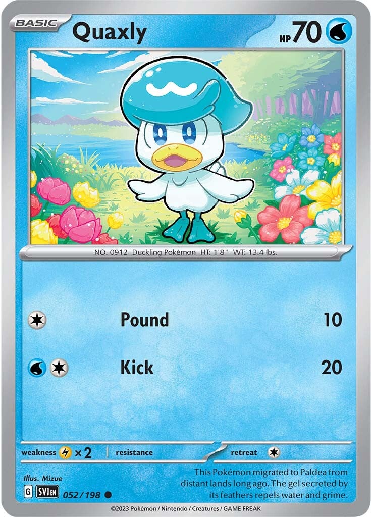 Quaxly (052/198) [Scarlet & Violet: Base Set] - Pokémon - Card Brawlers | Quebec | Canada |