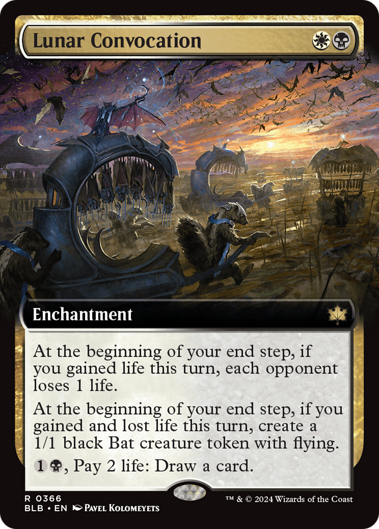 Lunar Convocation (Extended Art) [Bloomburrow] - Magic: The Gathering - Card Brawlers | Quebec | Canada |