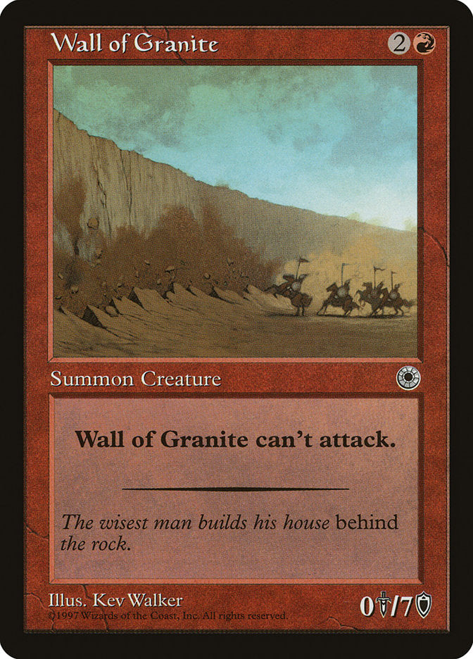 Wall of Granite [Portal] - Magic: The Gathering - Card Brawlers | Quebec | Canada |
